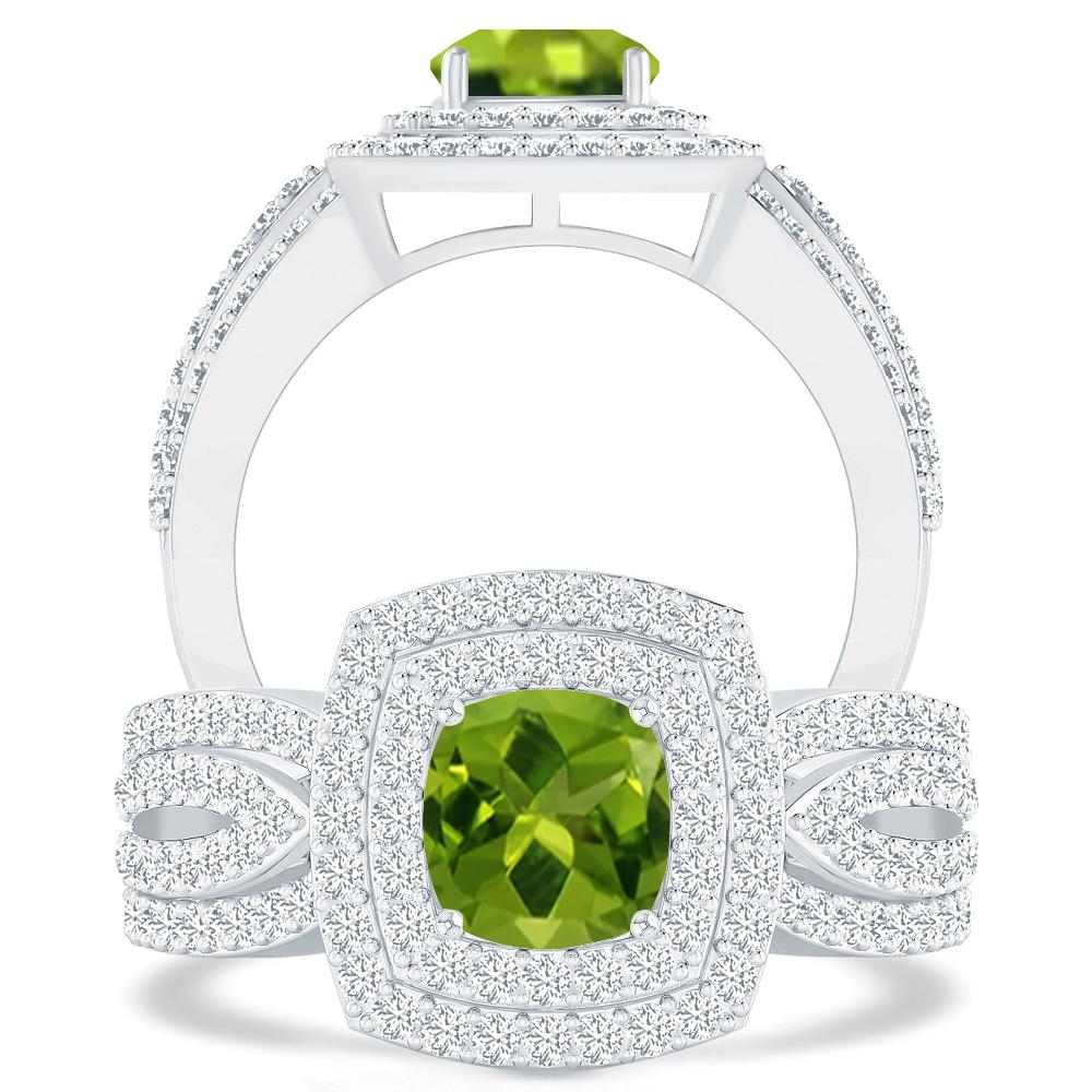 White Gold - Peridot