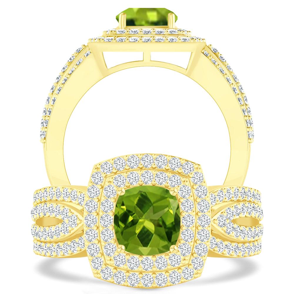 Yellow Gold - Peridot