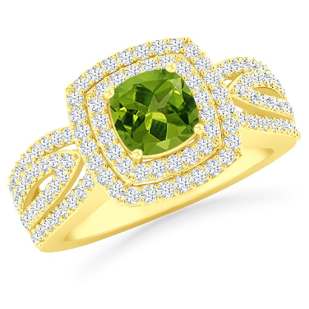 Yellow Gold - Peridot