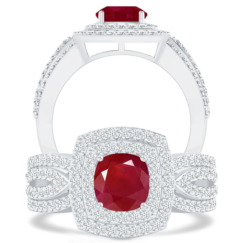 White Gold - Ruby