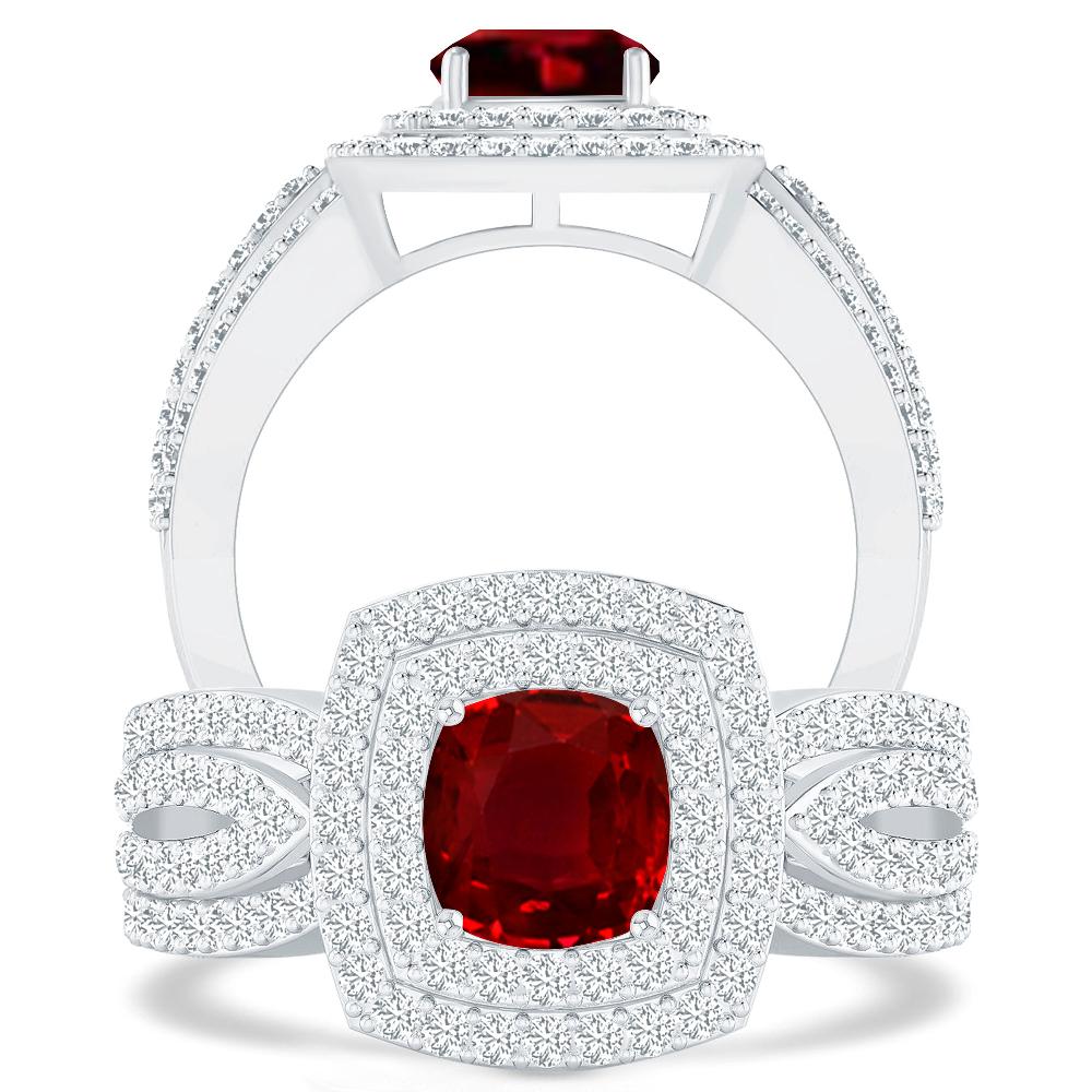 White Gold - Ruby