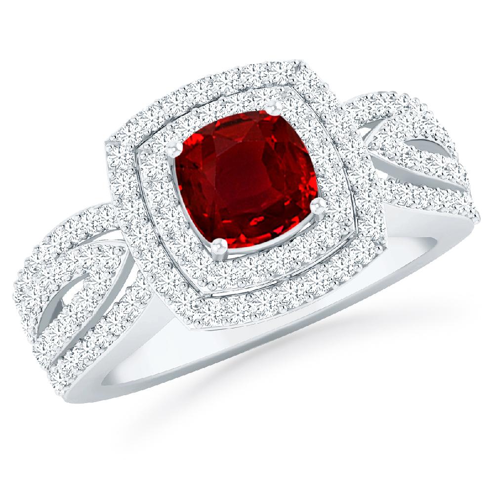 White Gold - Ruby