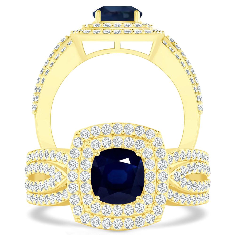 Yellow Gold - Sapphire