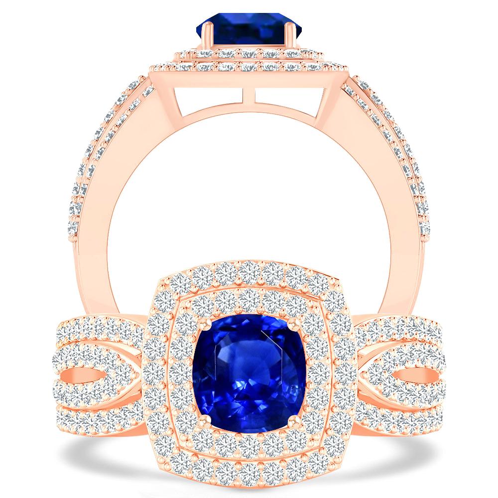 Rose Gold - Sapphire