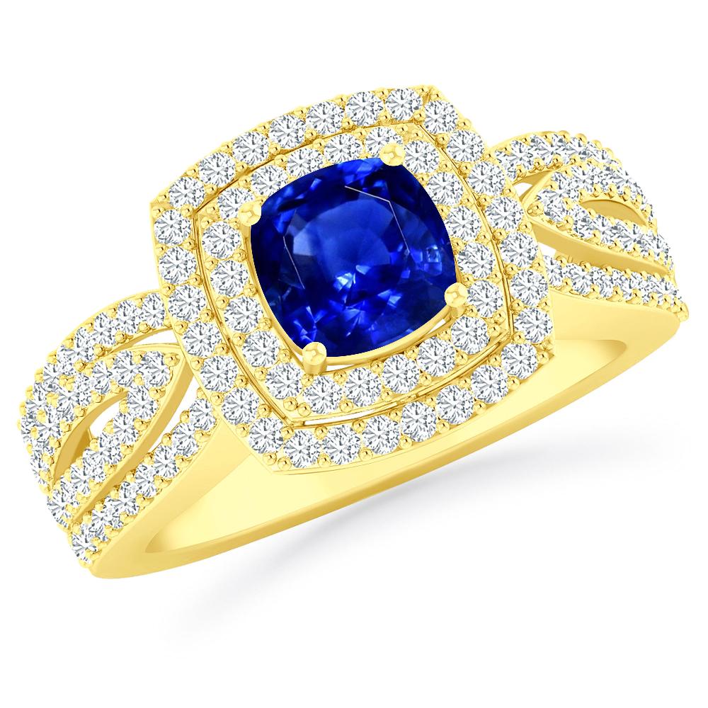 Yellow Gold - Sapphire