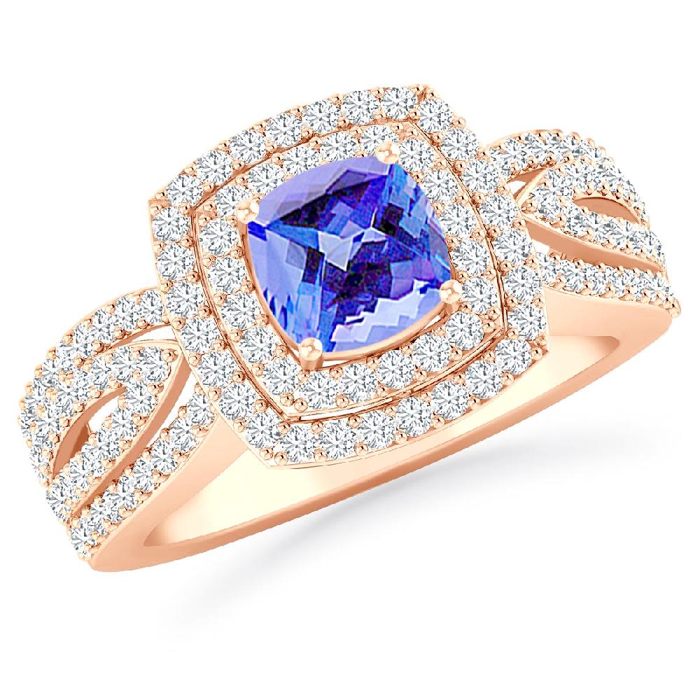 Rose Gold - Tanzanite