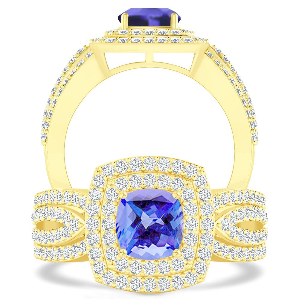 Yellow Gold - Tanzanite