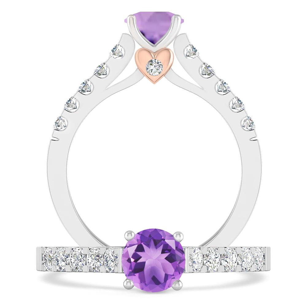 White Gold - Amethyst