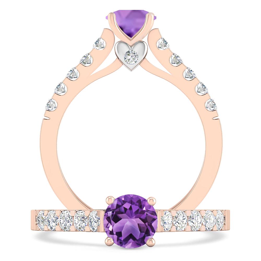 Rose Gold - Amethyst