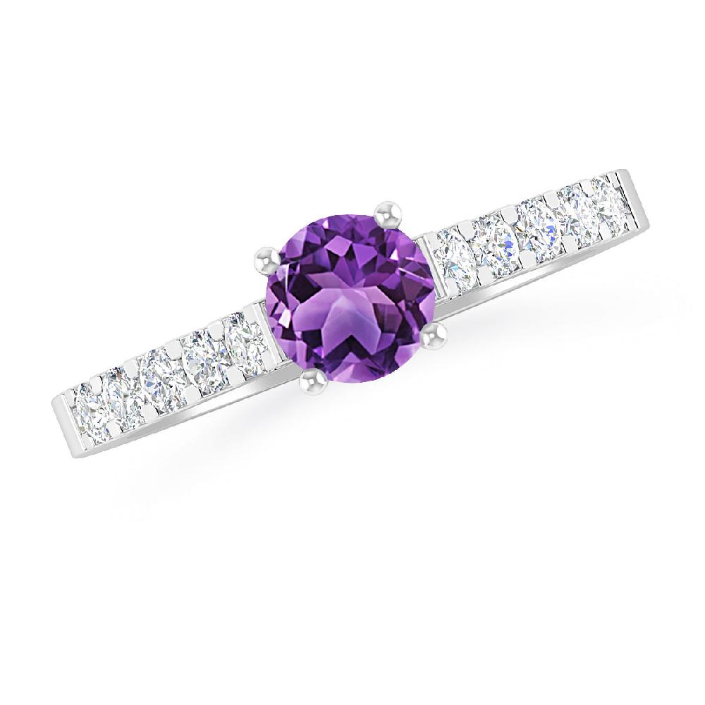 White Gold - Amethyst