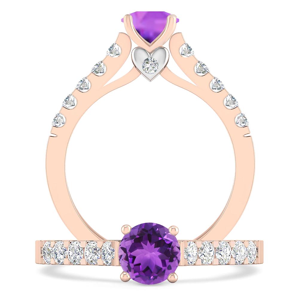 Rose Gold - Amethyst