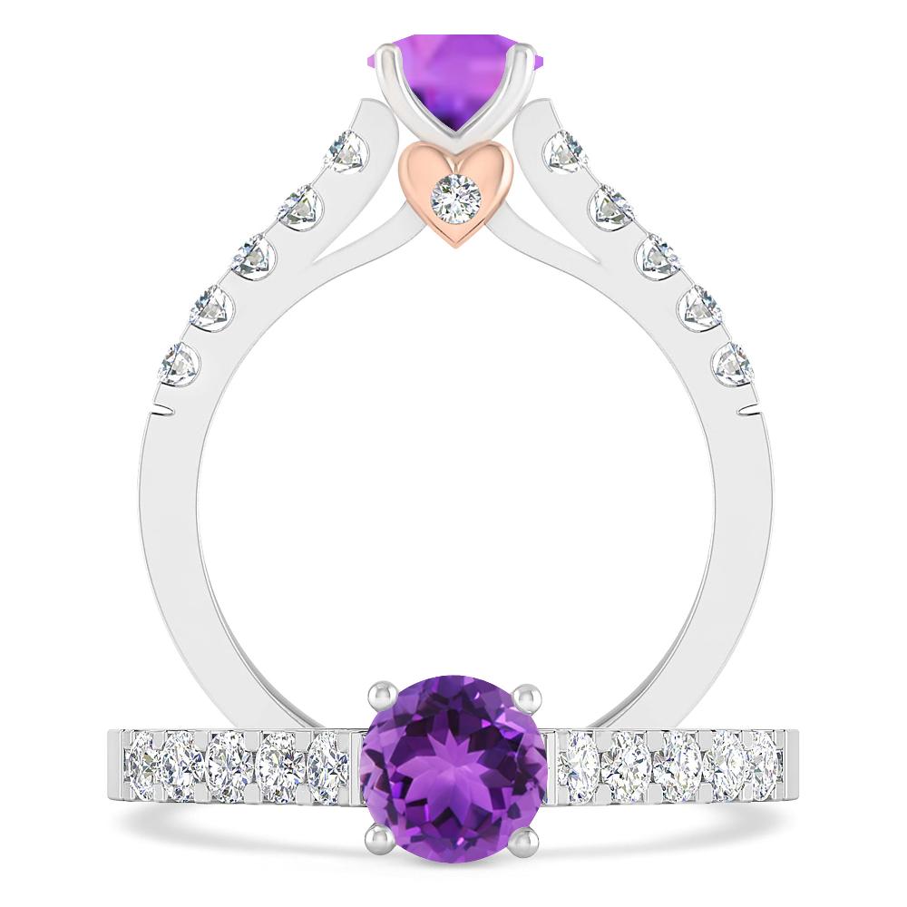 White Gold - Amethyst