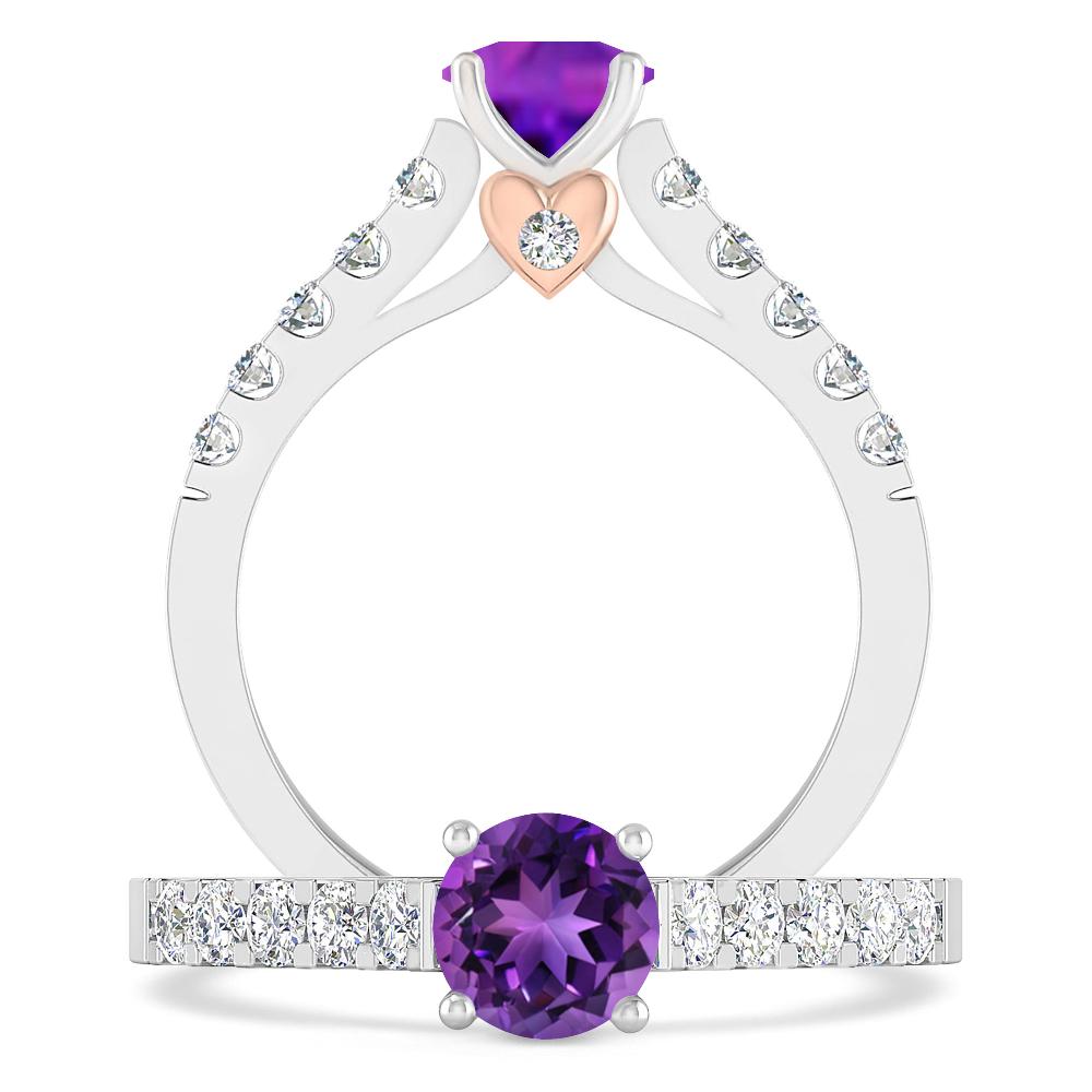 White Gold - Amethyst