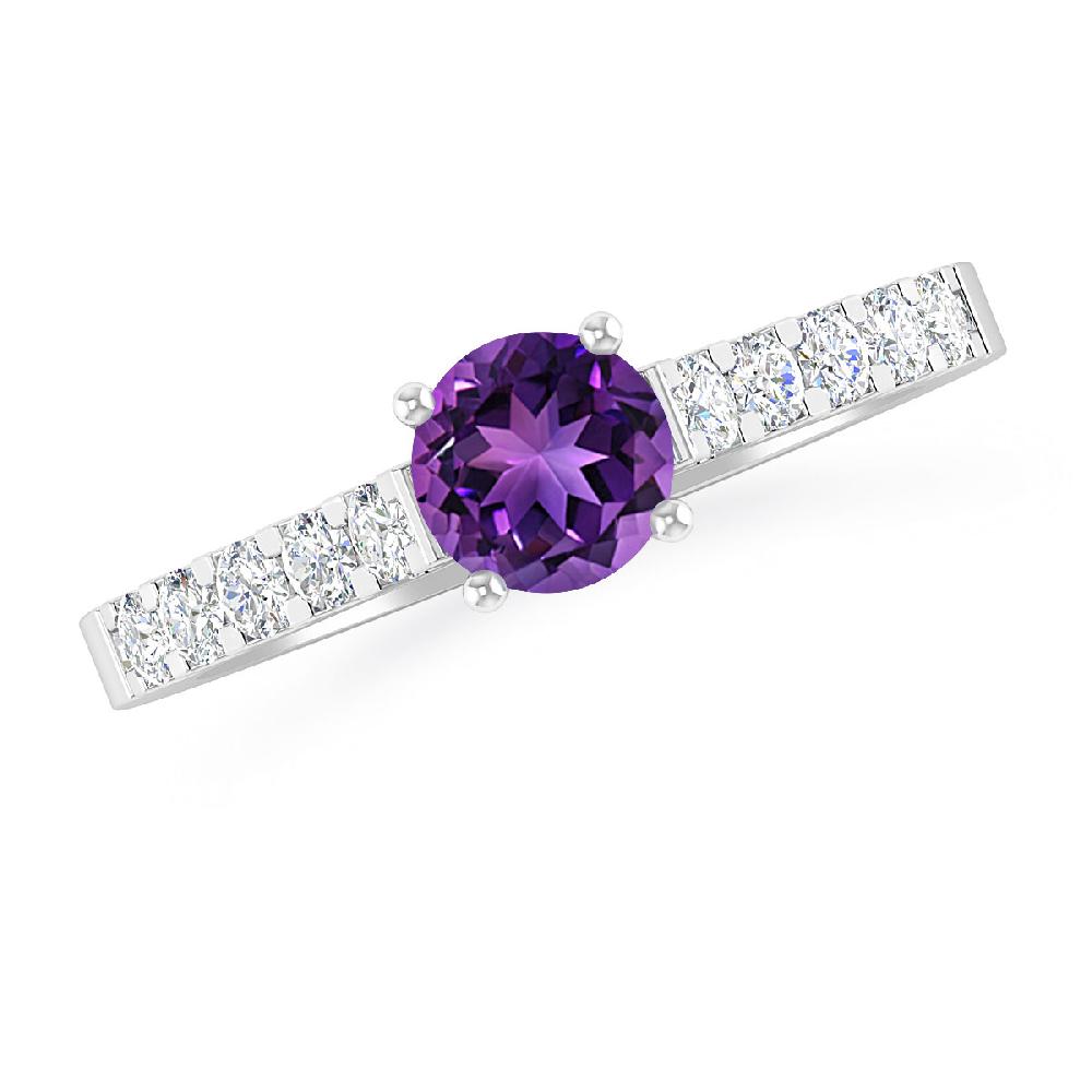 White Gold - Amethyst