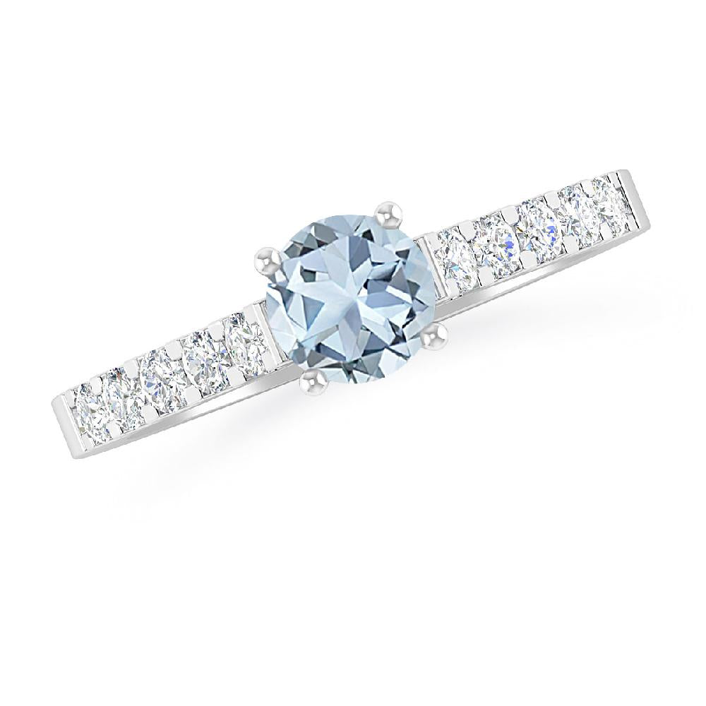 White Gold - Aquamarine