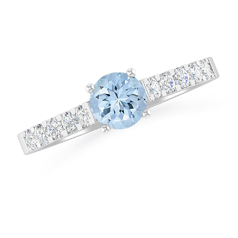 White Gold - Aquamarine