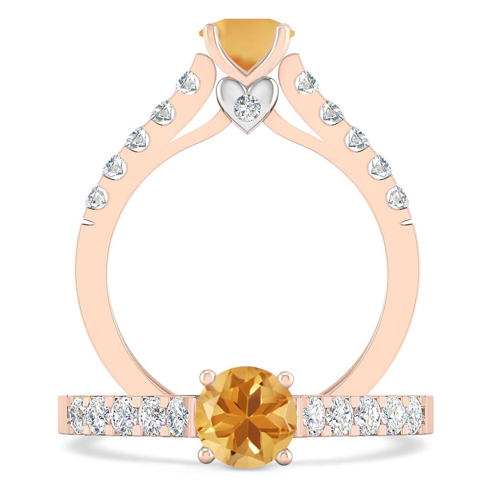 Rose Gold - Citrine