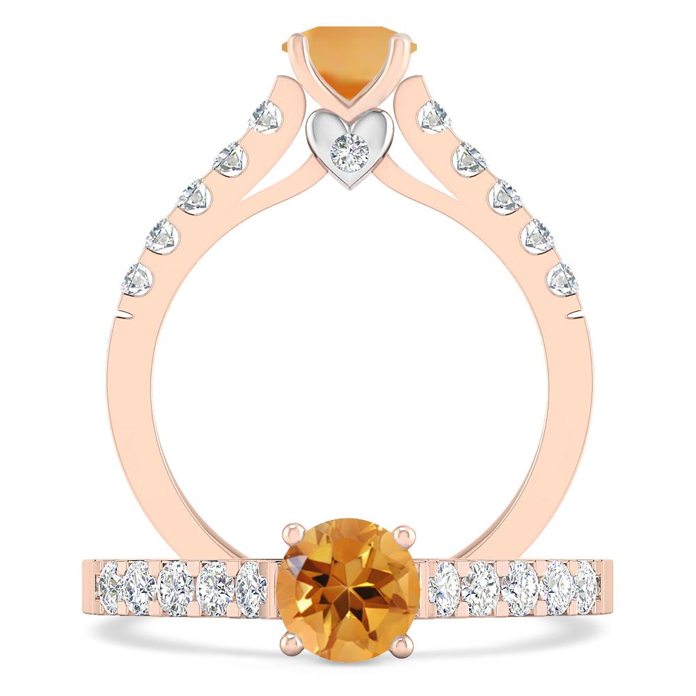 Rose Gold - Citrine