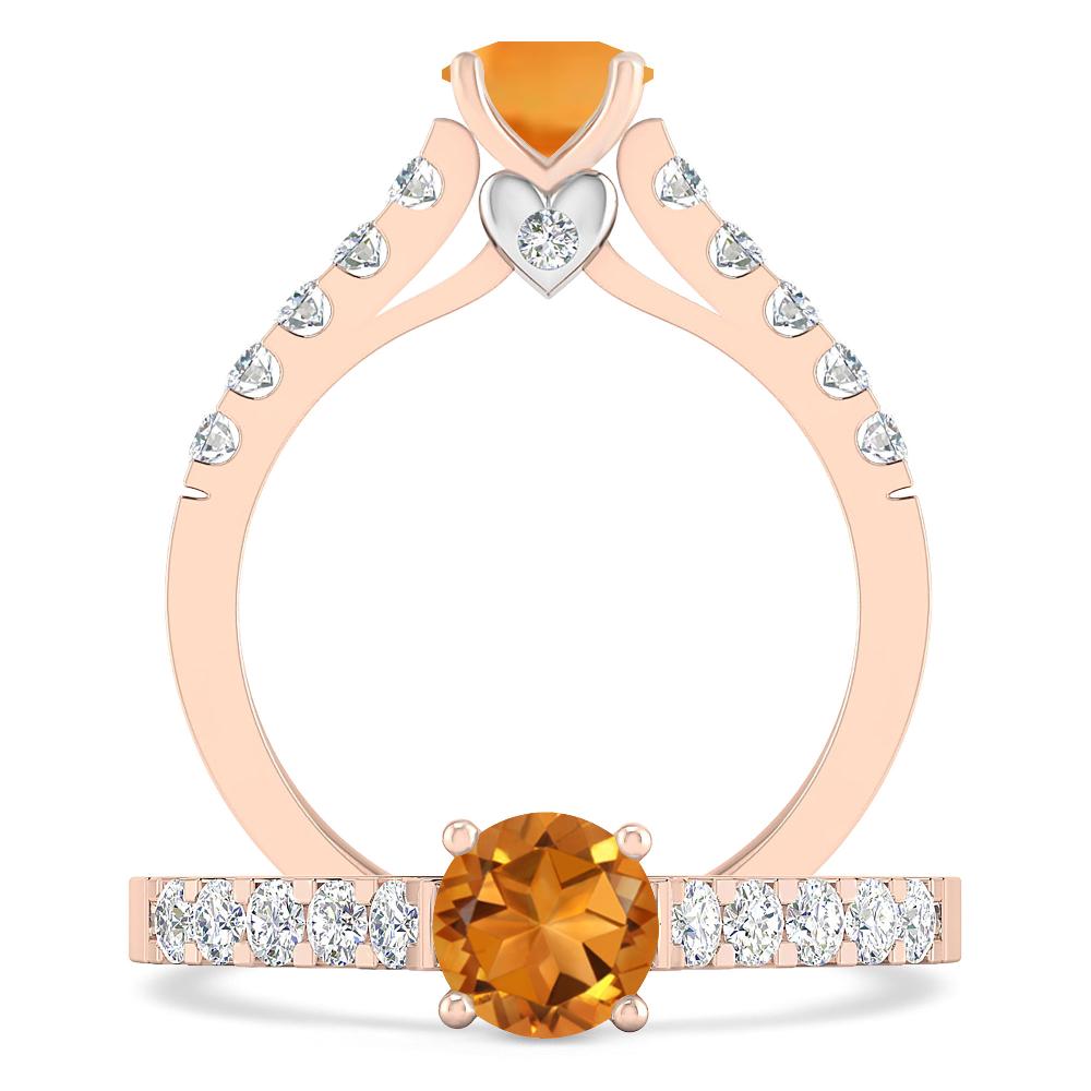 Rose Gold - Citrine