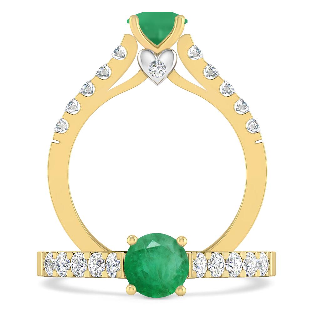 Yellow Gold - Emerald