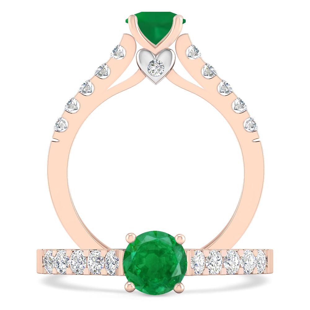 Rose Gold - Emerald