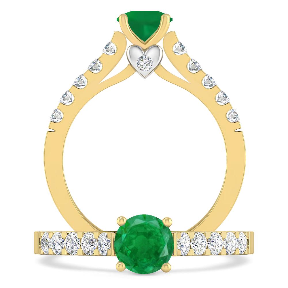 Yellow Gold - Emerald