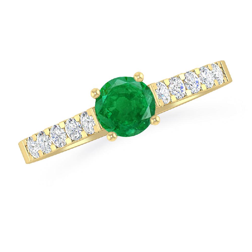 Yellow Gold - Emerald