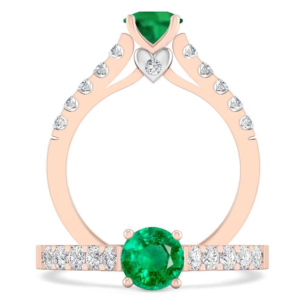 Rose Gold - Emerald