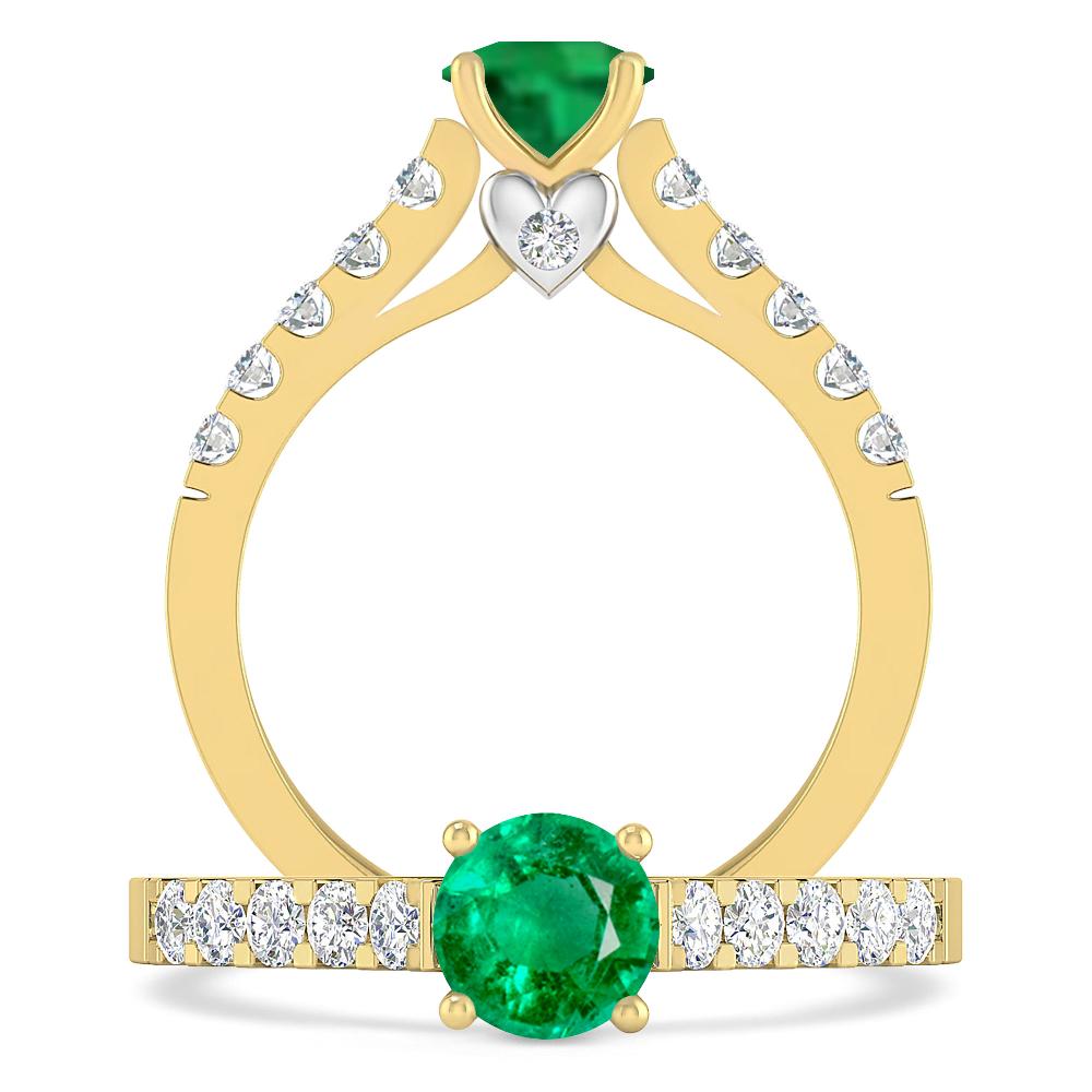 Yellow Gold - Emerald