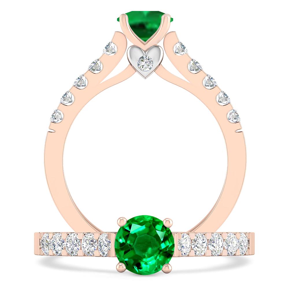 Rose Gold - Emerald