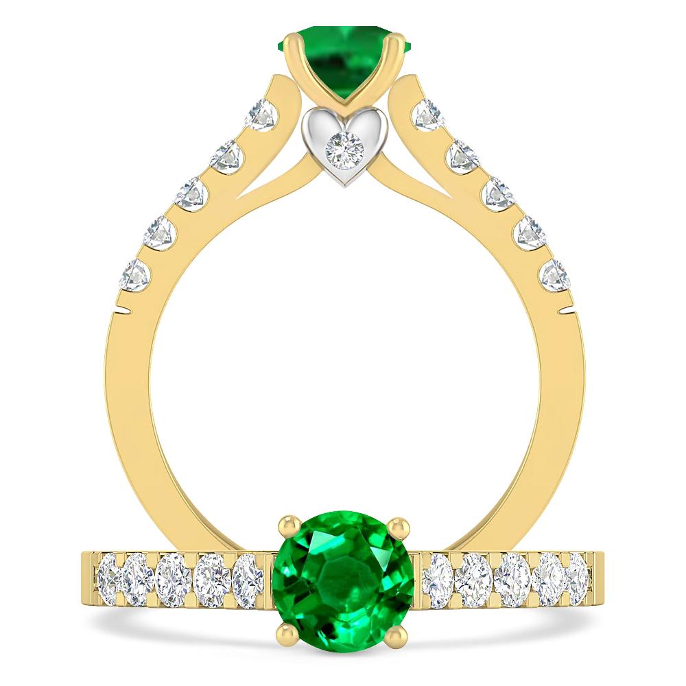 Yellow Gold - Emerald