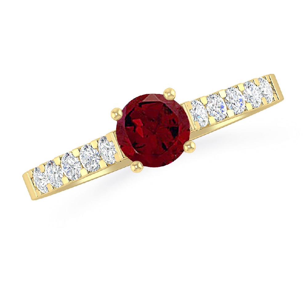 Yellow Gold - Garnet