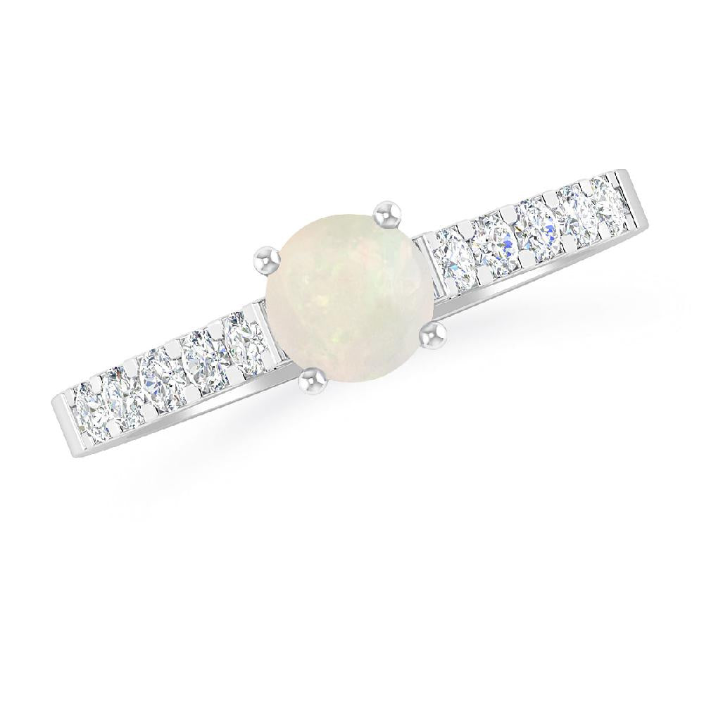 White Gold - Opal