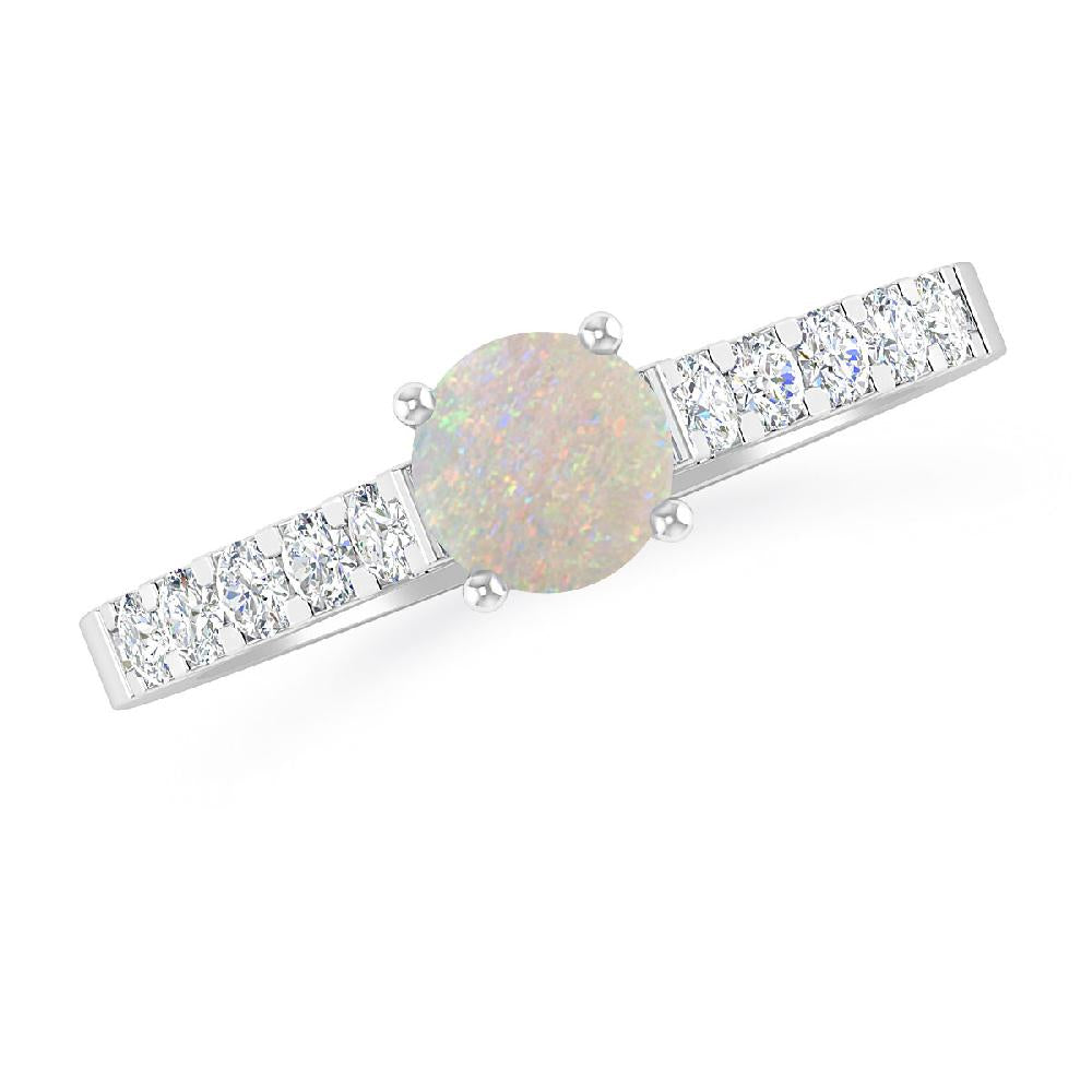 White Gold - Opal