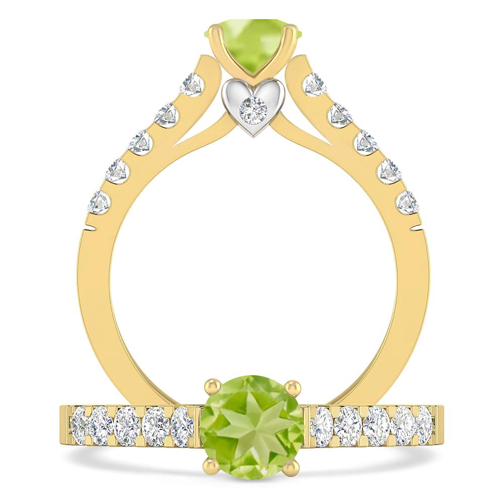 Yellow Gold - Peridot