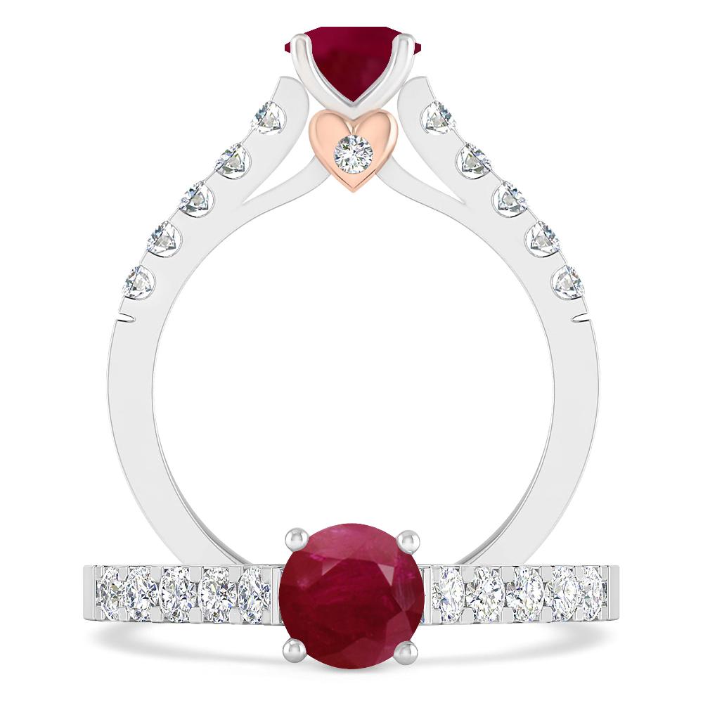 White Gold - Ruby