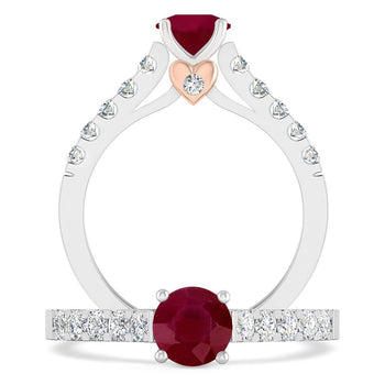 White Gold - Ruby