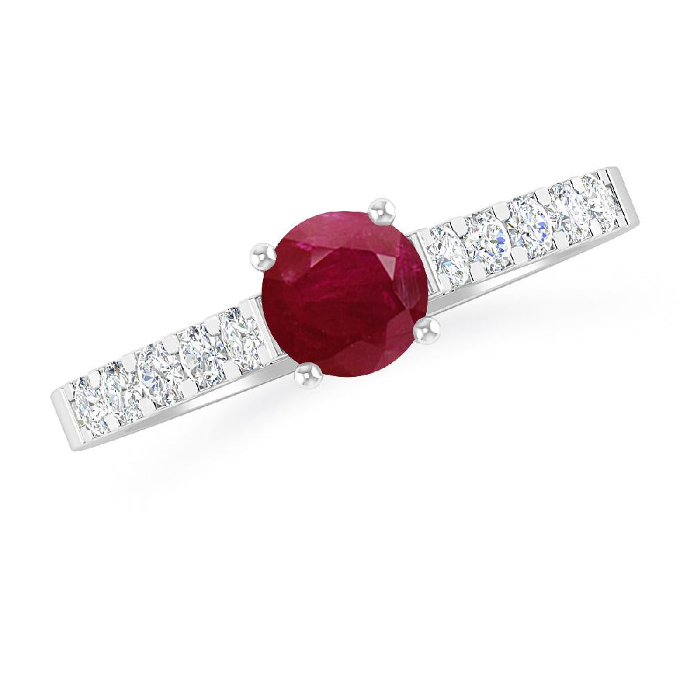 White Gold - Ruby