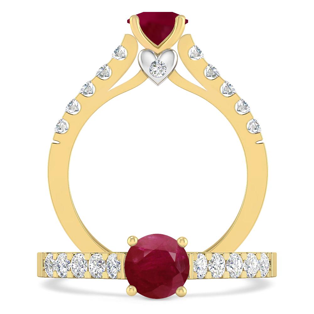 Yellow Gold - Ruby