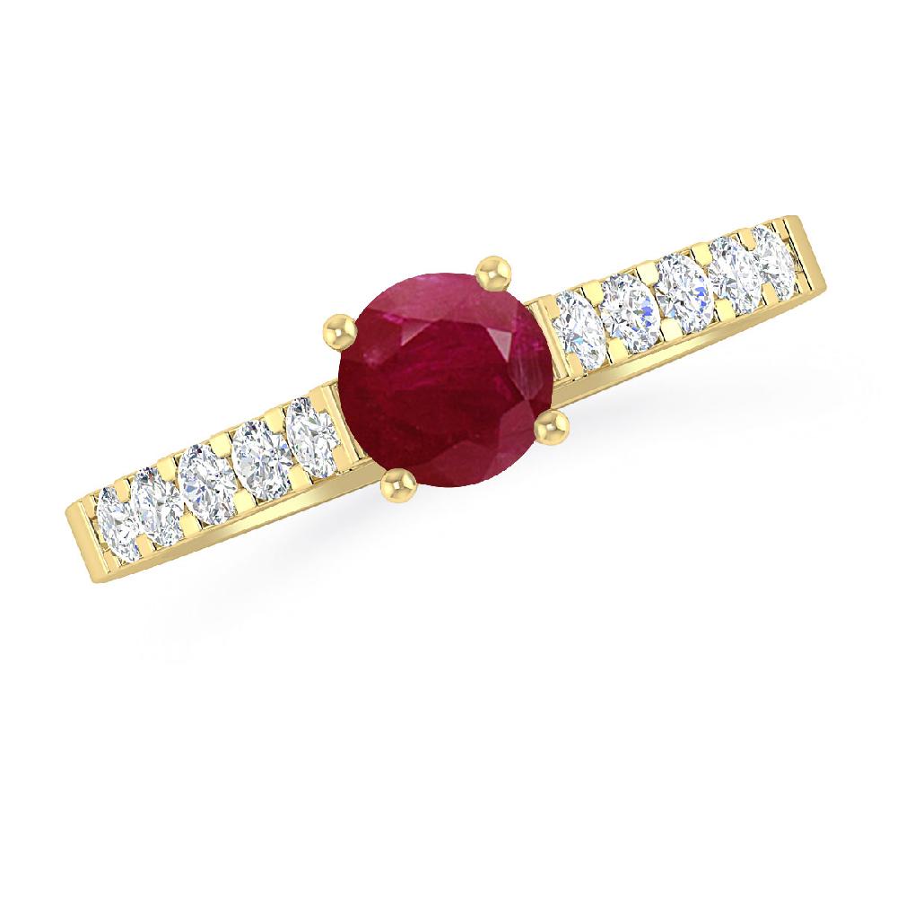 Yellow Gold - Ruby