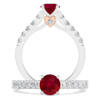 White Gold - Ruby