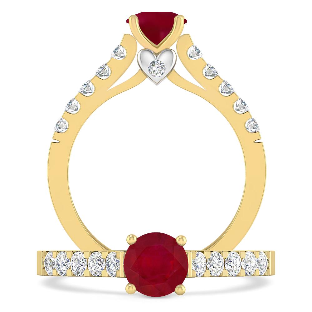 Yellow Gold - Ruby