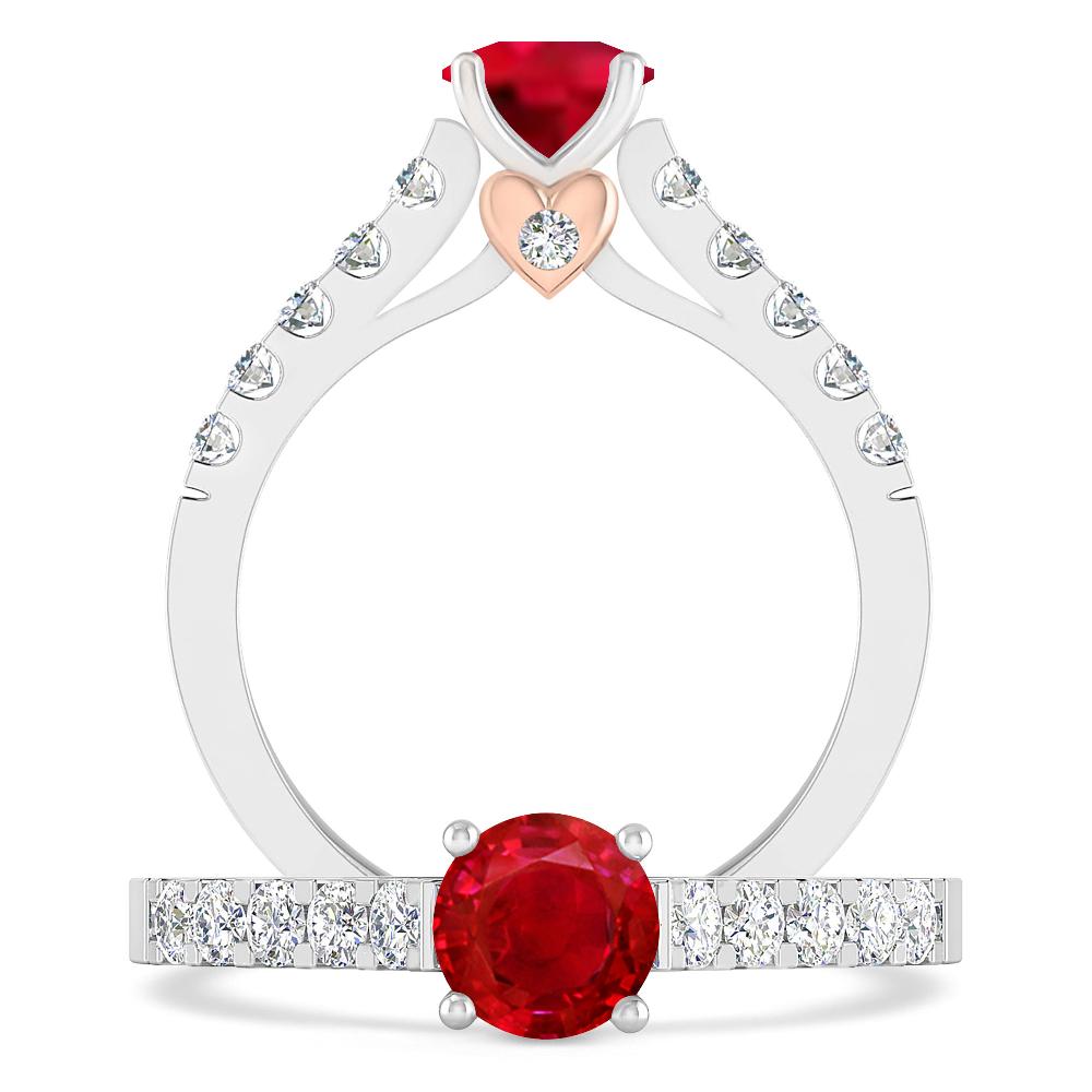 White Gold - Ruby