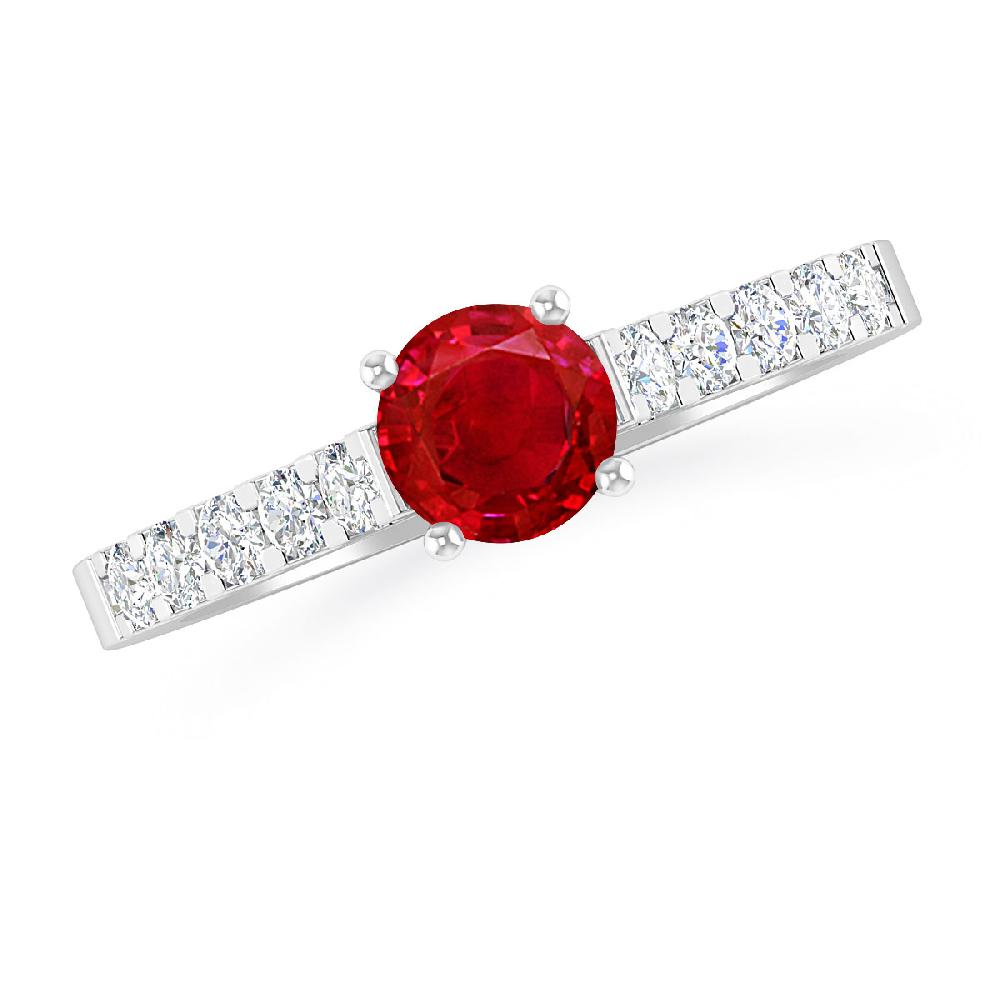 White Gold - Ruby