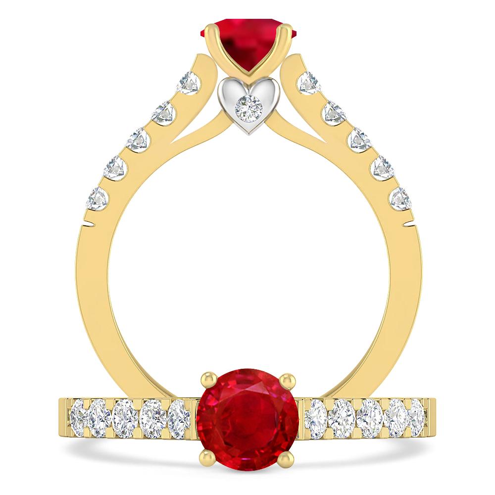 Yellow Gold - Ruby