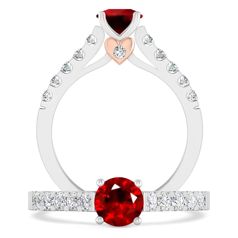 White Gold - Ruby