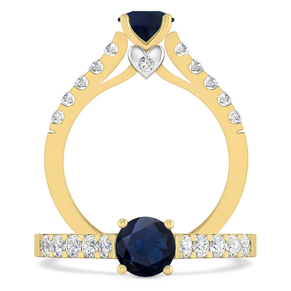 Yellow Gold - Sapphire