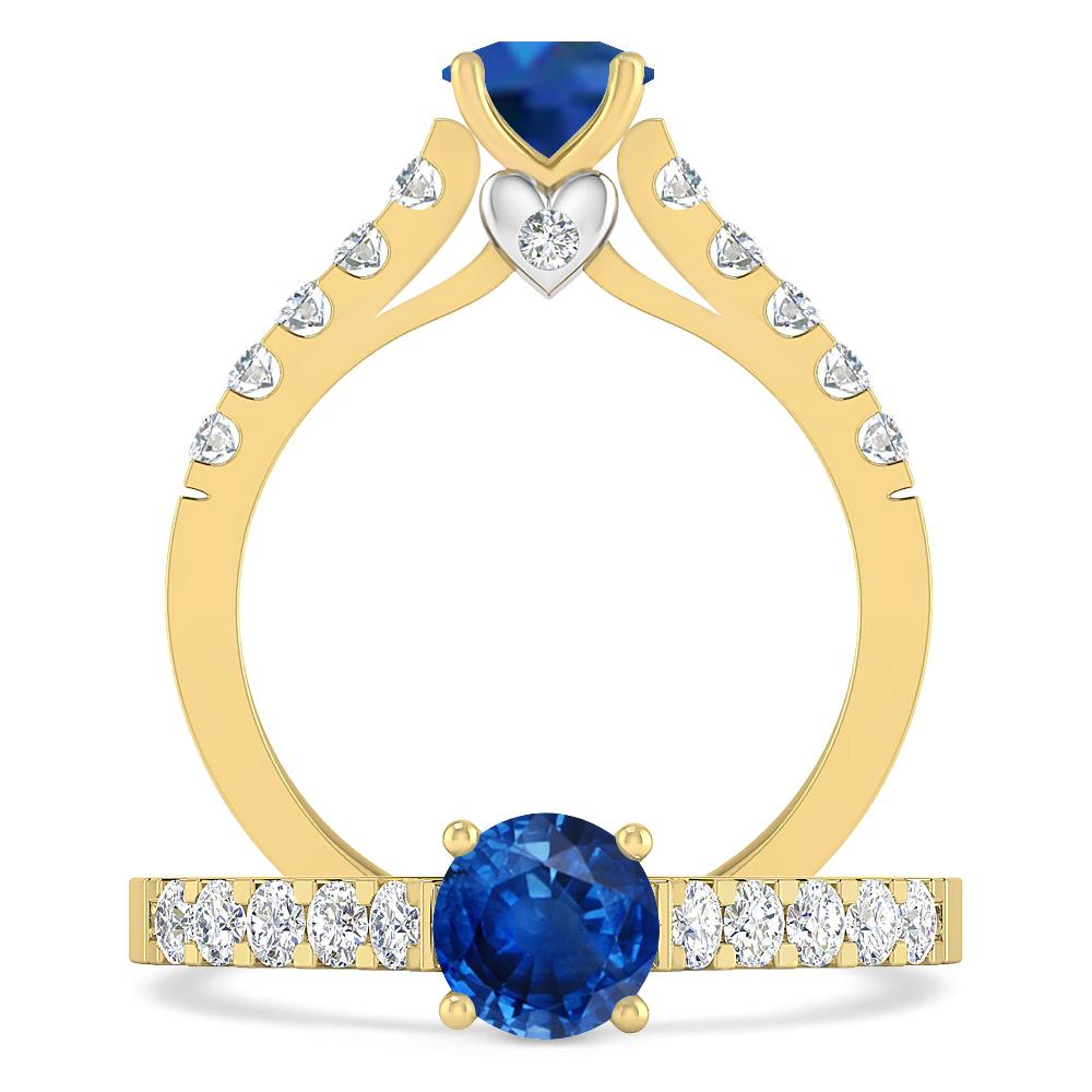 Yellow Gold - Sapphire