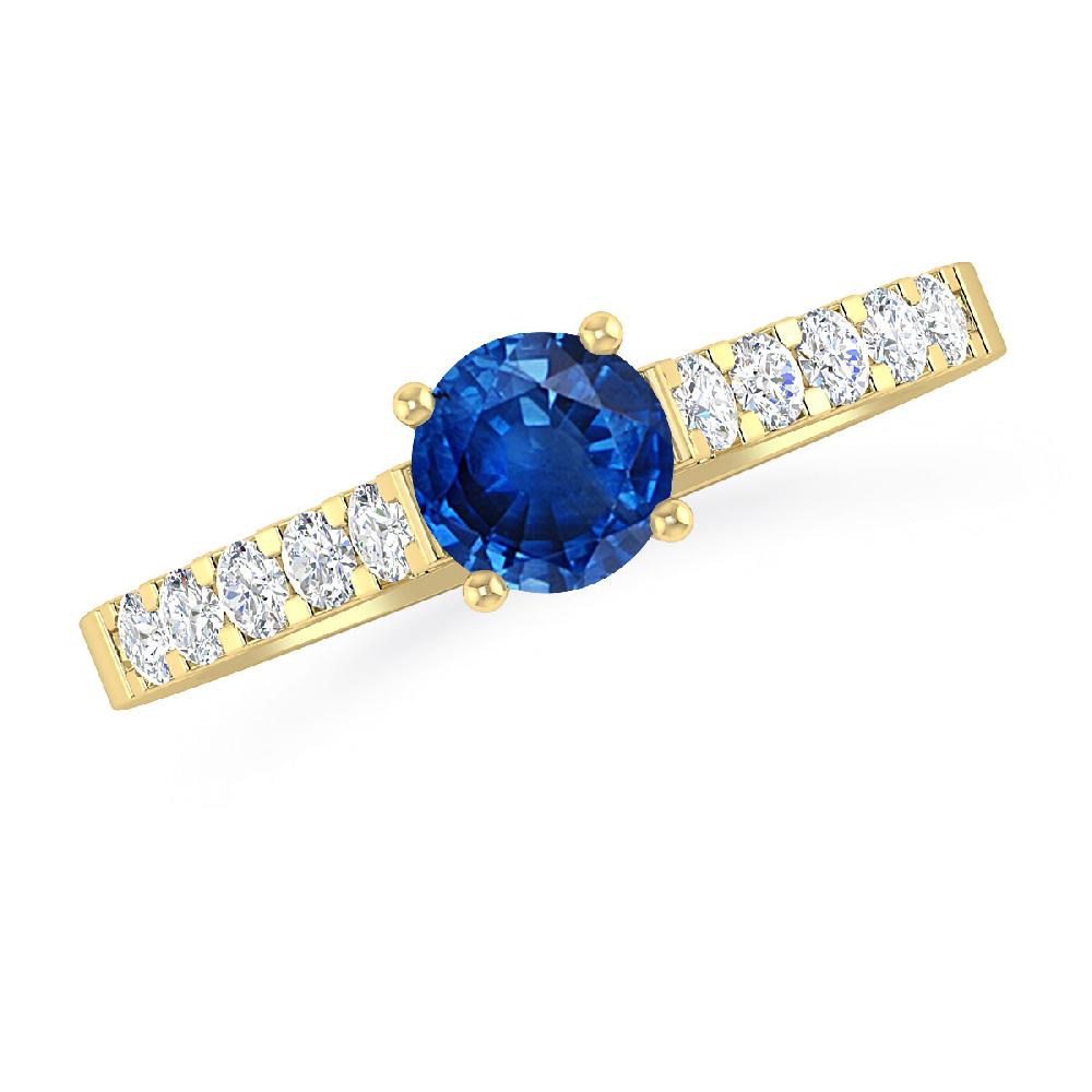 Yellow Gold - Sapphire