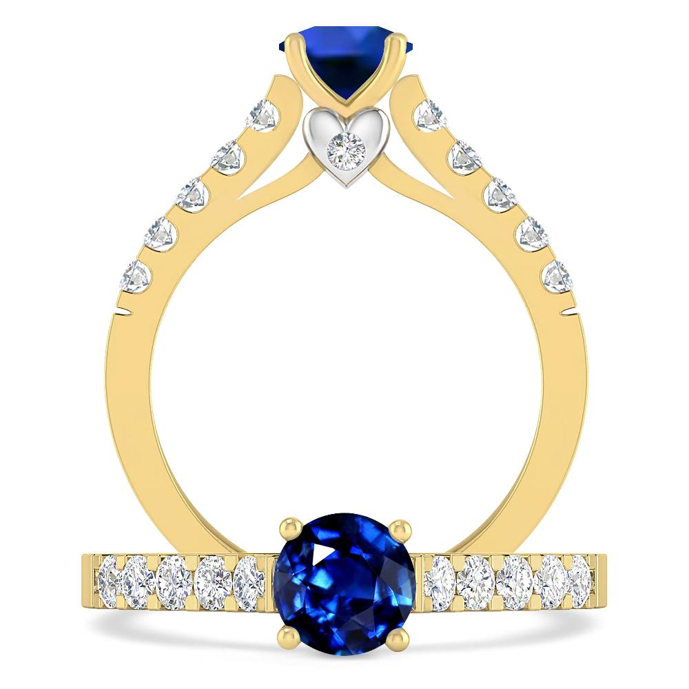 Yellow Gold - Sapphire